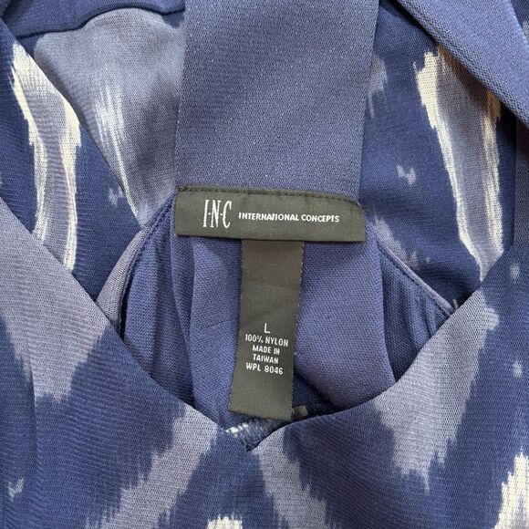 Inc purple navy embellished racerback tank women’s size L - Picture 2 of 6